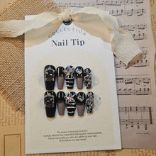 Load image into Gallery viewer, Handmade By Nail Artist Monarch’s Masquerade Press-On Nail Ensemble