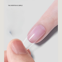 Load image into Gallery viewer, User curing Solid Adhesive Nail Gel Wrap with a LED lamp for durability