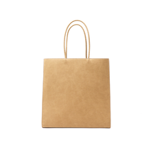 Load image into Gallery viewer, Durable calfskin brown shopping bag perfect for everyday use
