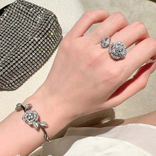 Load image into Gallery viewer, Radiant Blossom Zircon Rings - Sparkling Elegance Redefined