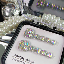 Load image into Gallery viewer, Luxurious Handmade Press-On Toenails - Available in Gold, Silver, and Laser Holographic