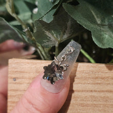 Load image into Gallery viewer, Close-up of Celestial Frost Press-On Nails showcasing intricate celestial designs