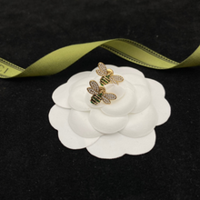 Load image into Gallery viewer, Delicate Gold Bee Ear Studs - Nature-Inspired Honeybee Earrings for Everyday Wear