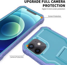 Load image into Gallery viewer, Iphone 12 Pro Military Grade Shockproof Case with Tempered Glass HD Screen Protector and Kickstand