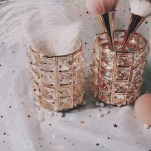 Load and play video in Gallery viewer, Crystal Makeup Brush Holder Bedazzled Makeup Brush Organizer Storage Cosmetics Tools Container for Dresser Vanity Bathroom Beauty