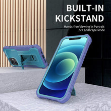 Load image into Gallery viewer, Iphone 12 Pro Military Grade Shockproof Case with Tempered Glass HD Screen Protector and Kickstand