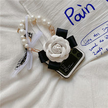 Cargar imagen en el visor de la galería, Soporte plegable para teléfono con flor de camelia