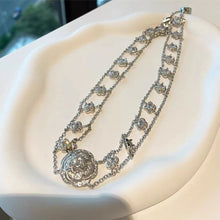 Load image into Gallery viewer, Crystal Bouton De Camelia Choker