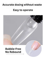 Load image into Gallery viewer, Applying Solid Nail Builder Gel to press-on nails for a strong bond.
