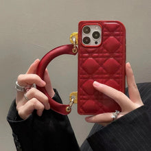 Load image into Gallery viewer, Experience Elegance: Minimalist PU Lambskin Phone Case with Purse Handle
