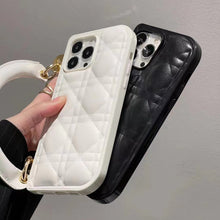 Load image into Gallery viewer, Experience Elegance: Minimalist PU Lambskin Phone Case with Purse Handle

