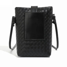 Load image into Gallery viewer, Versatile Mini Weaved Faux Leather Bag for Everyday Essentials.

