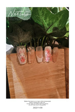 Cargar imagen en el visor de la galería, Pastel Palette Easter Press-On Nails with Bunny Illustrations
