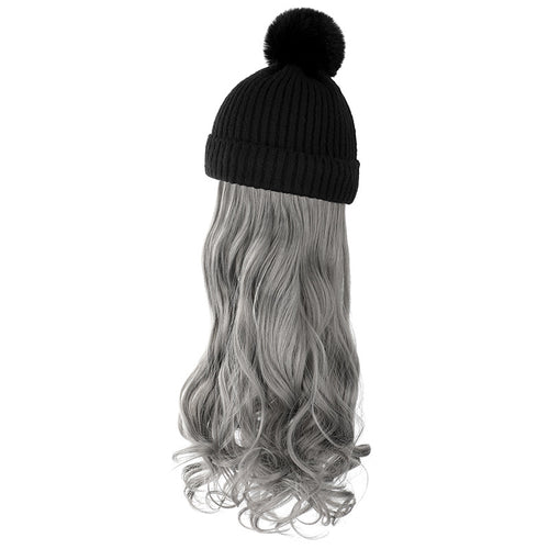 Detachable Wig Beanie in various colors showing versatility and style