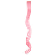 Cargar imagen en el visor de la galería, Clip sintético para extensiones de cabello con reflejos de fiesta multicolores 
