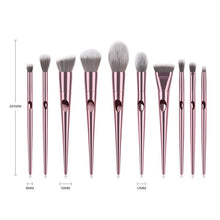 Load image into Gallery viewer, 10 Piece Pro Makeup Brush Set
