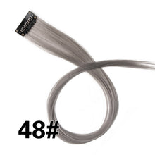 Cargar imagen en el visor de la galería, Easy-to-attach multi-color highlights hair extension clips
