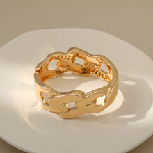 Load image into Gallery viewer, Gold-Finish Metal DANSEUSE ÉTOILE Bangle Cuff Bracelet
