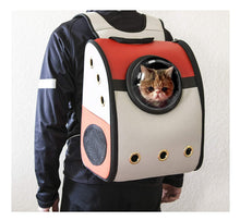 Cargar imagen en el visor de la galería, Mochila de viaje portátil para mascotas con cápsula transpirable y burbujas espaciales
