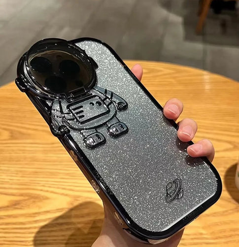 Astronaut Phone Case with camera cover stand